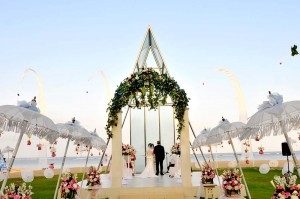 Bali beach wedding